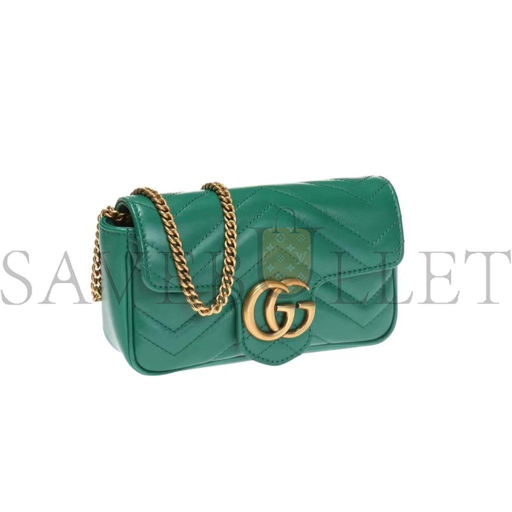 G*u*i gg marmontmatelasse super mini emerald green 476433 dsvrt 3120 (16.5*10*5cm)